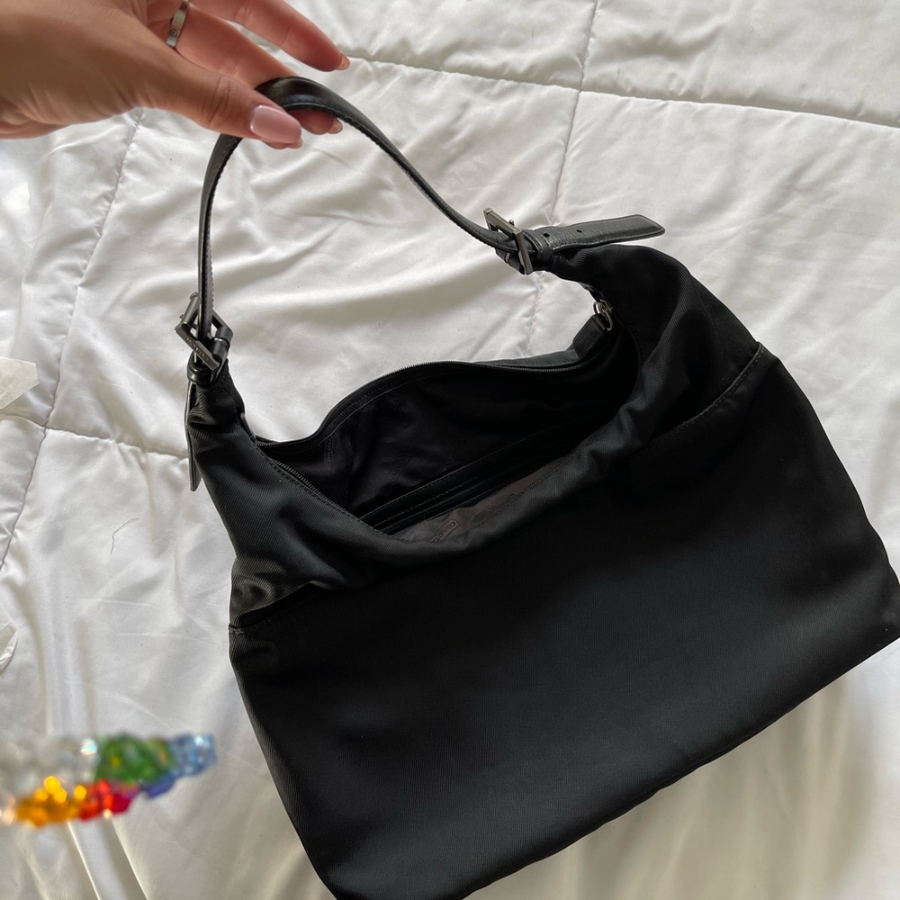 Coach black shoulder bag